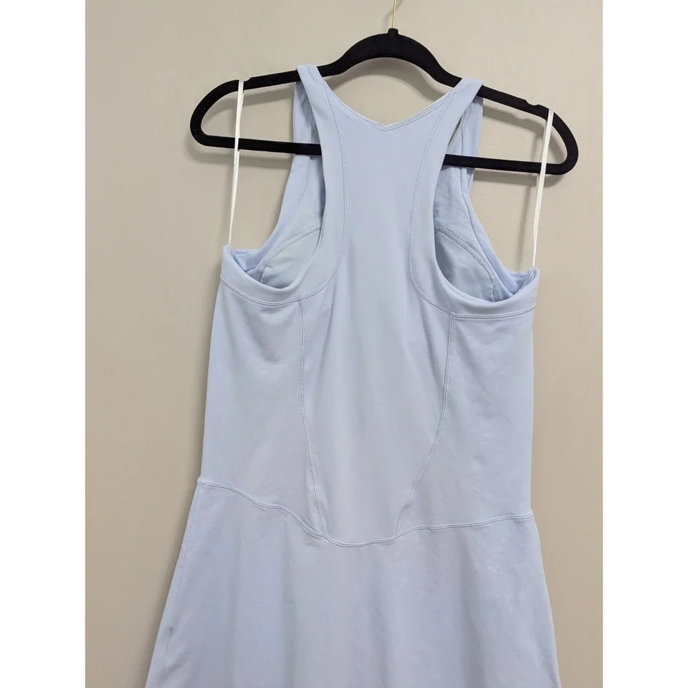 Y2K Nike Tennis Dress Blue Sleeveless Women's Size L Court Tennis Prep